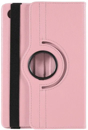 Samsung Galaxy Tab A11 Plus Hoes 360° Draaibare Book Case Roze afbeelding 4