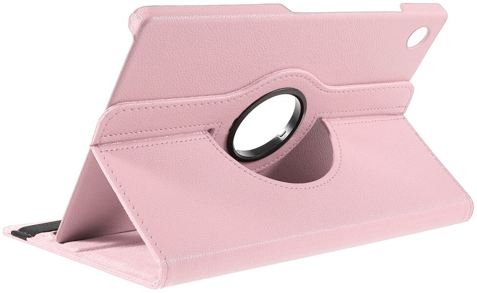 Samsung Galaxy Tab A11 Plus Hoes 360° Draaibare Book Case Roze afbeelding 3