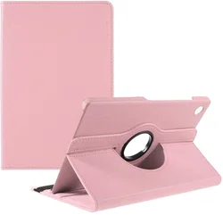 Samsung Galaxy Tab A11 Plus Hoes 360° Draaibare Book Case Roze afbeelding