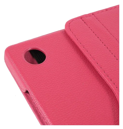 Samsung Galaxy Tab A11 Plus Hoes 360° Draaibare Book Case Rood Roze afbeelding 6