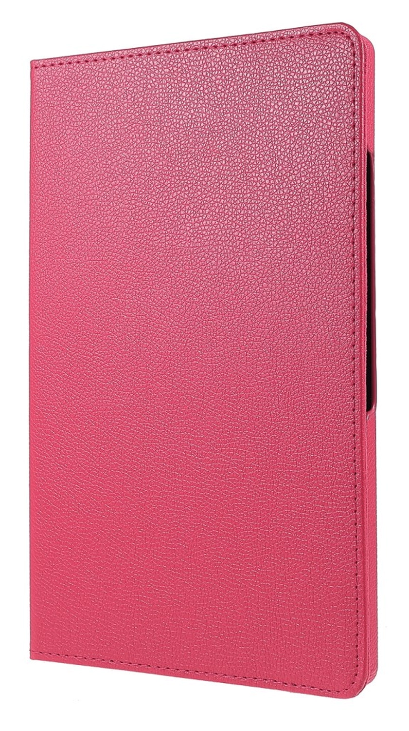 Samsung Galaxy Tab A11 Plus Hoes 360° Draaibare Book Case Rood Roze afbeelding 8