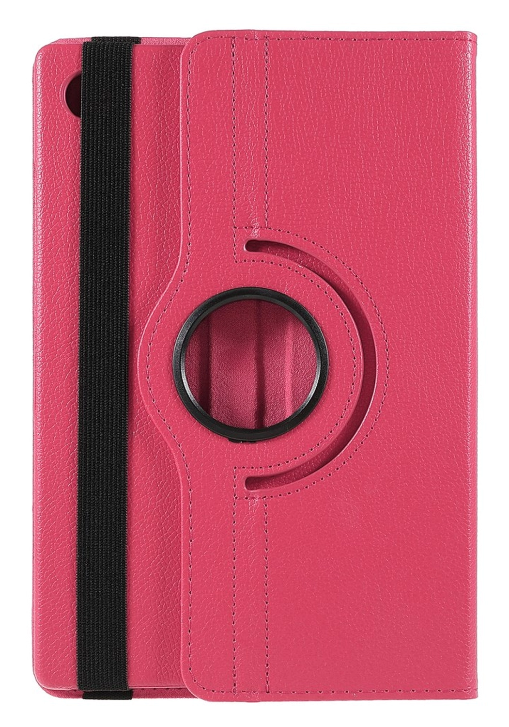 Samsung Galaxy Tab A11 Plus Hoes 360° Draaibare Book Case Rood Roze afbeelding 9