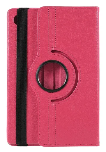 Samsung Galaxy Tab A11 Plus Hoes 360° Draaibare Book Case Rood Roze afbeelding 9