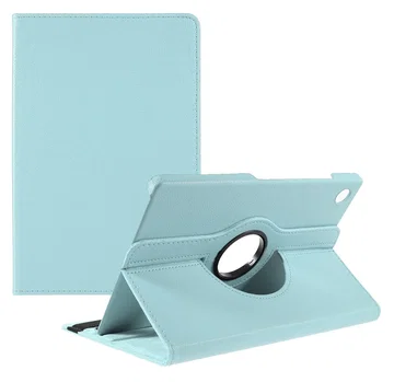 Samsung Galaxy Tab A11 Plus Hoes 360° Draaibare Book Case Lichtblauw