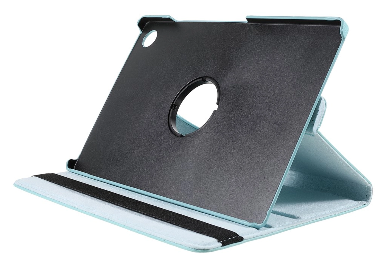 Samsung Galaxy Tab A11 Plus Hoes 360° Draaibare Book Case Lichtblauw afbeelding 3