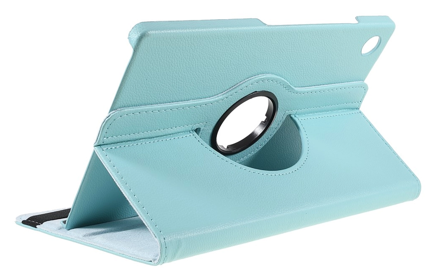 Samsung Galaxy Tab A11 Plus Hoes 360° Draaibare Book Case Lichtblauw afbeelding 4