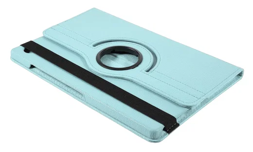 Samsung Galaxy Tab A11 Plus Hoes 360° Draaibare Book Case Lichtblauw afbeelding 5
