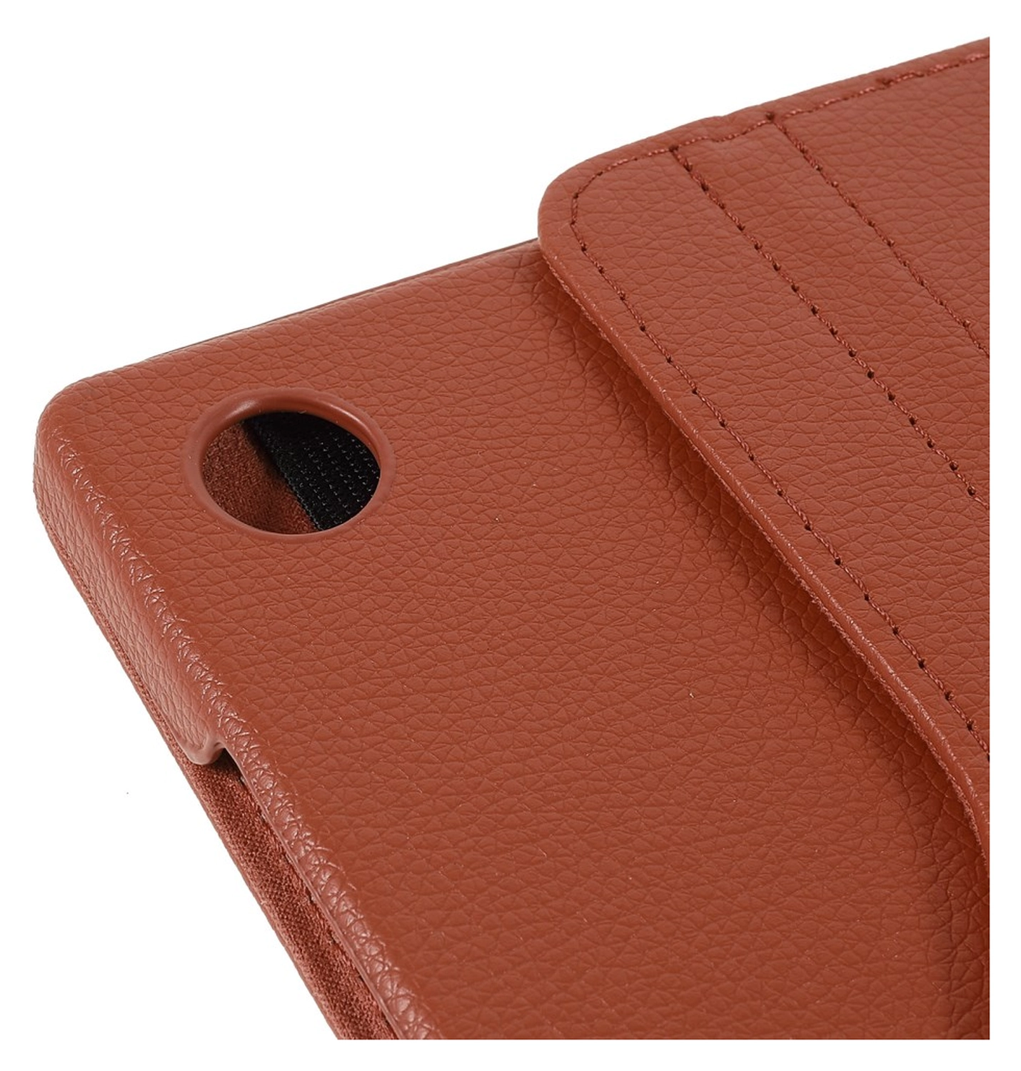 Samsung Galaxy Tab A11 Plus Hoes 360° Draaibare Book Case Bruin afbeelding 6