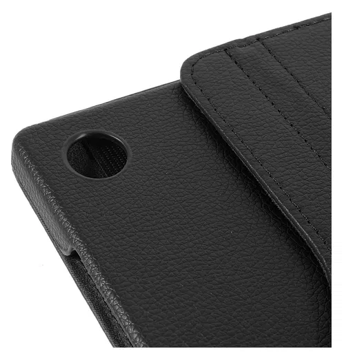 Samsung Galaxy Tab A9 Plus Hoes 360° Draaibare Book Case Zwart afbeelding 6
