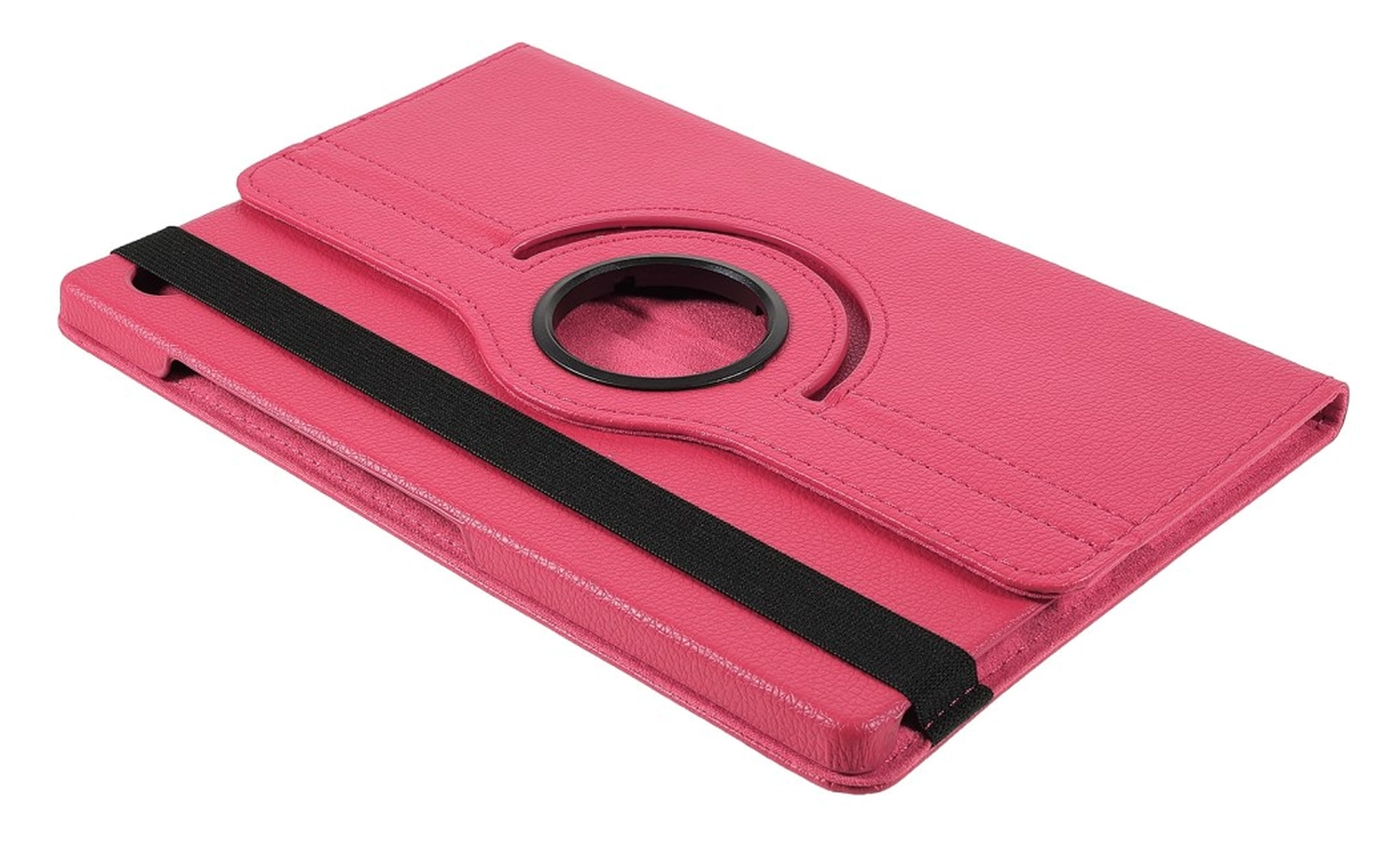 Samsung Galaxy Tab A9 Plus Hoes 360° Draaibare Book Case Rood Roze afbeelding 5