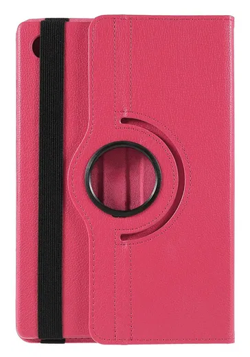 Samsung Galaxy Tab A9 Plus Hoes 360° Draaibare Book Case Rood Roze afbeelding 9
