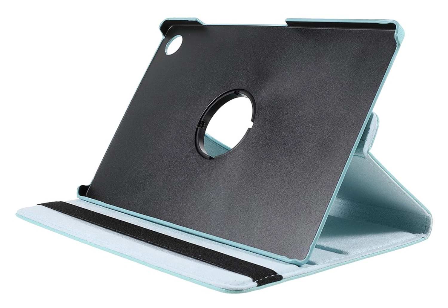 Samsung Galaxy Tab A9 Plus Hoes 360° Draaibare Book Case Lichtblauw afbeelding 3
