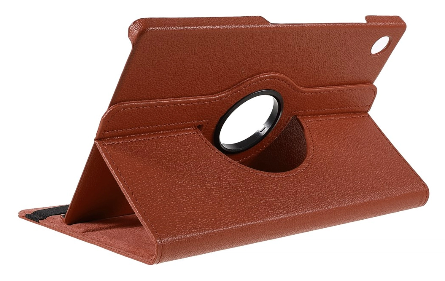 Samsung Galaxy Tab A9 Plus Hoes 360° Draaibare Book Case Bruin afbeelding 4