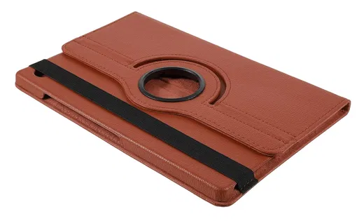 Samsung Galaxy Tab A9 Plus Hoes 360° Draaibare Book Case Bruin afbeelding 5