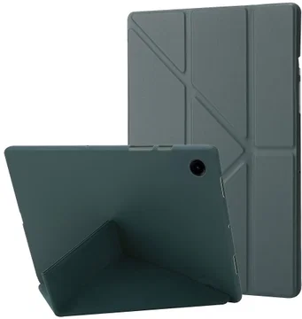 Samsung Galaxy Tab A11 Plus / Tab A9 Plus Origami Standaard Bookcase Donkergroen