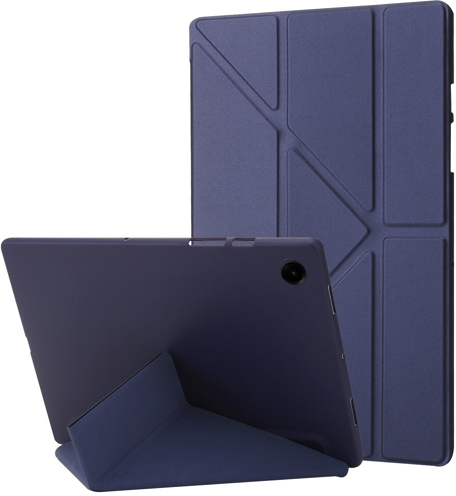 Samsung Galaxy Tab A11 Plus / Tab A9 Plus Origami Standaard Bookcase Donkerblauw afbeelding 1