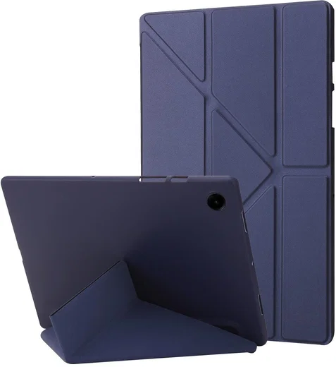 Samsung Galaxy Tab A11 Plus / Tab A9 Plus Origami Standaard Bookcase Donkerblauw afbeelding 1
