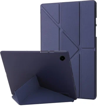 Samsung Galaxy Tab A11 Plus / Tab A9 Plus Origami Standaard Bookcase Donkerblauw