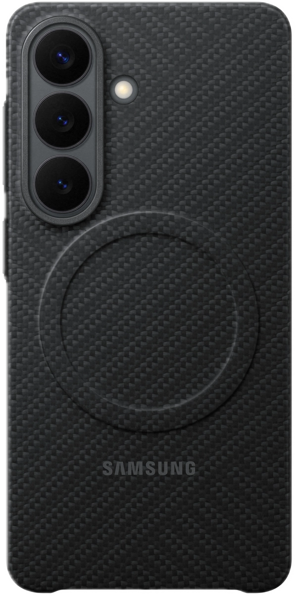 Origineel Samsung Galaxy S26 Hoesje Carbon Magnet Back Cover Zwart afbeelding 1