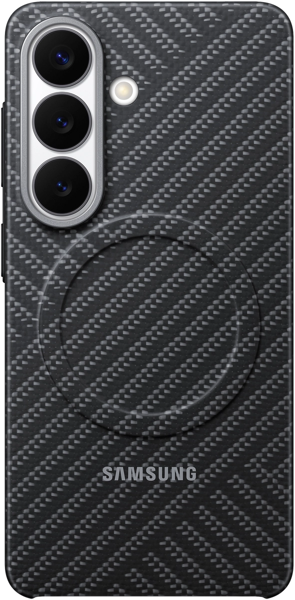 Origineel Samsung Galaxy S26 Hoesje Carbon Magnet Back Cover Grijs afbeelding 1