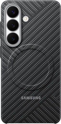 Origineel Samsung Galaxy S26 Hoesje Carbon Magnet Back Cover Grijs afbeelding 1