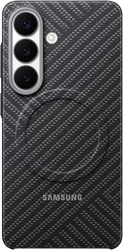 Origineel Samsung Galaxy S26 Hoesje Carbon Magnet Back Cover Grijs afbeelding