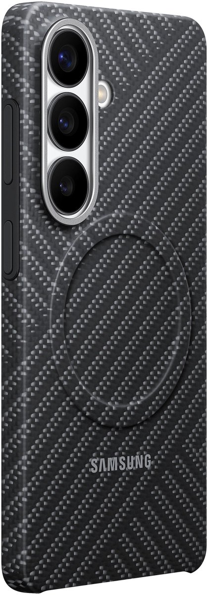Origineel Samsung Galaxy S26 Hoesje Carbon Magnet Back Cover Grijs afbeelding 2