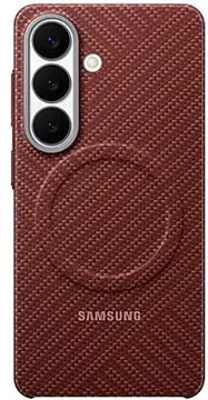 Origineel Samsung Galaxy S26 Hoesje Carbon Magnet Back Cover Rood