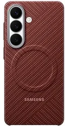 Origineel Samsung Galaxy S26 Hoesje Carbon Magnet Back Cover Rood afbeelding