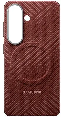 Origineel Samsung Galaxy S26 Hoesje Carbon Magnet Back Cover Rood afbeelding 3