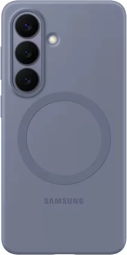 Origineel Samsung Galaxy S26 Hoesje Siliconen Magnet Back Cover Paars afbeelding 1