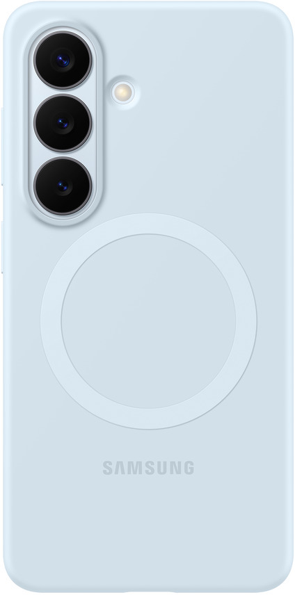 Origineel Samsung Galaxy S26 Hoesje Siliconen Magnet Back Cover Lichtblauw afbeelding 1