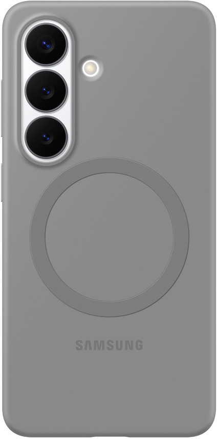 Origineel Samsung Galaxy S26 Hoesje Siliconen Magnet Back Cover Grijs afbeelding 1