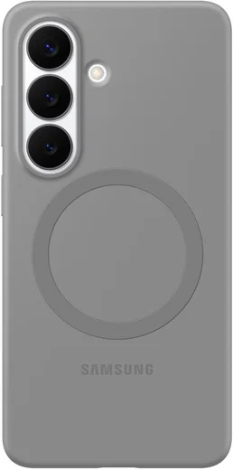 Origineel Samsung Galaxy S26 Hoesje Siliconen Magnet Back Cover Grijs afbeelding 1