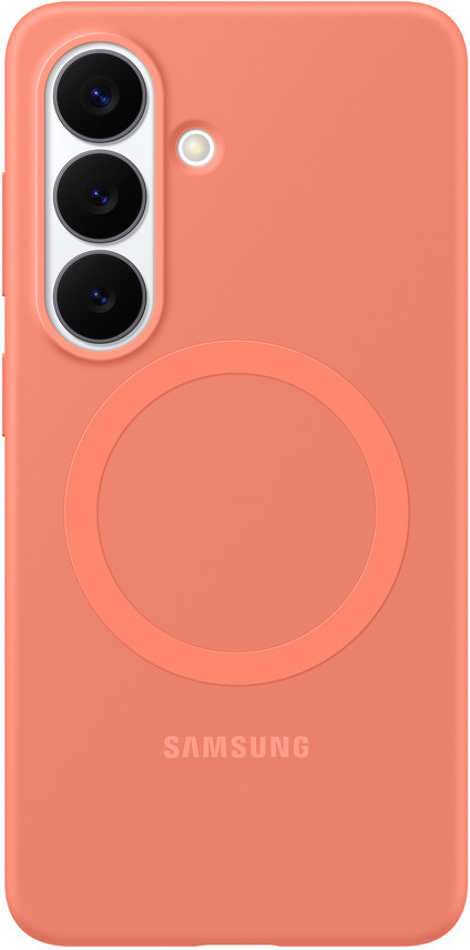 Origineel Samsung Galaxy S26 Hoesje Siliconen Magnet Back Cover Rood afbeelding 1