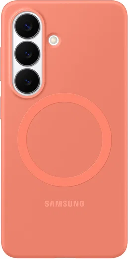 Origineel Samsung Galaxy S26 Hoesje Siliconen Magnet Back Cover Rood afbeelding 1