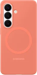 Origineel Samsung Galaxy S26 Hoesje Siliconen Magnet Back Cover Rood afbeelding