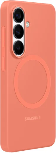 Origineel Samsung Galaxy S26 Hoesje Siliconen Magnet Back Cover Rood afbeelding 2
