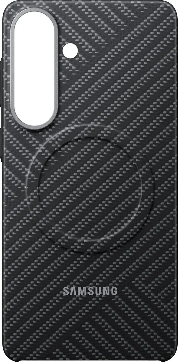 Origineel Samsung Galaxy S26 Plus Hoesje Carbon Magnet Back Cover Grijs afbeelding 3
