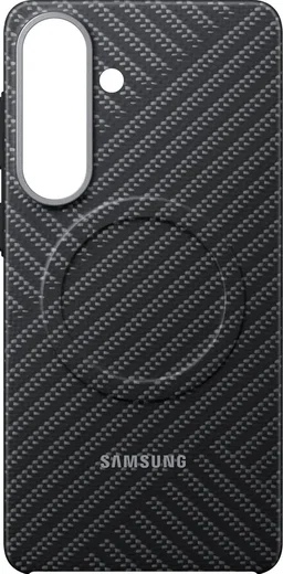Origineel Samsung Galaxy S26 Plus Hoesje Carbon Magnet Back Cover Grijs afbeelding 3