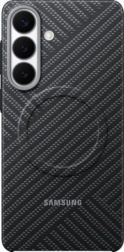 Origineel Samsung Galaxy S26 Plus Hoesje Carbon Magnet Back Cover Grijs afbeelding 1