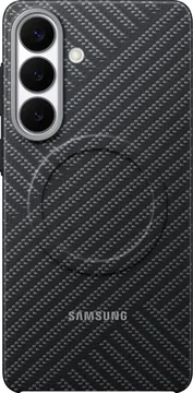 Origineel Samsung Galaxy S26 Plus Hoesje Carbon Magnet Back Cover Grijs