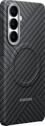 Origineel Samsung Galaxy S26 Plus Hoesje Carbon Magnet Back Cover Grijs afbeelding 2