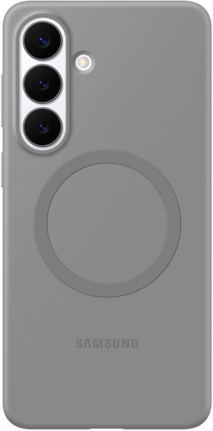 Origineel Samsung Galaxy S26 Plus Hoesje Siliconen Magnet Back Cover Grijs afbeelding 1