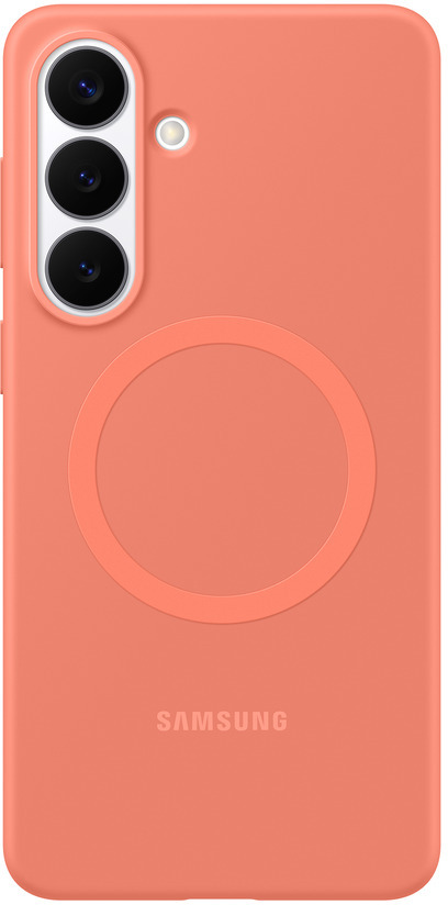 Origineel Samsung Galaxy S26 Plus Hoesje Siliconen Magnet Back Cover Rood afbeelding 1