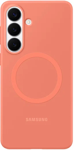 Origineel Samsung Galaxy S26 Plus Hoesje Siliconen Magnet Back Cover Rood afbeelding 1