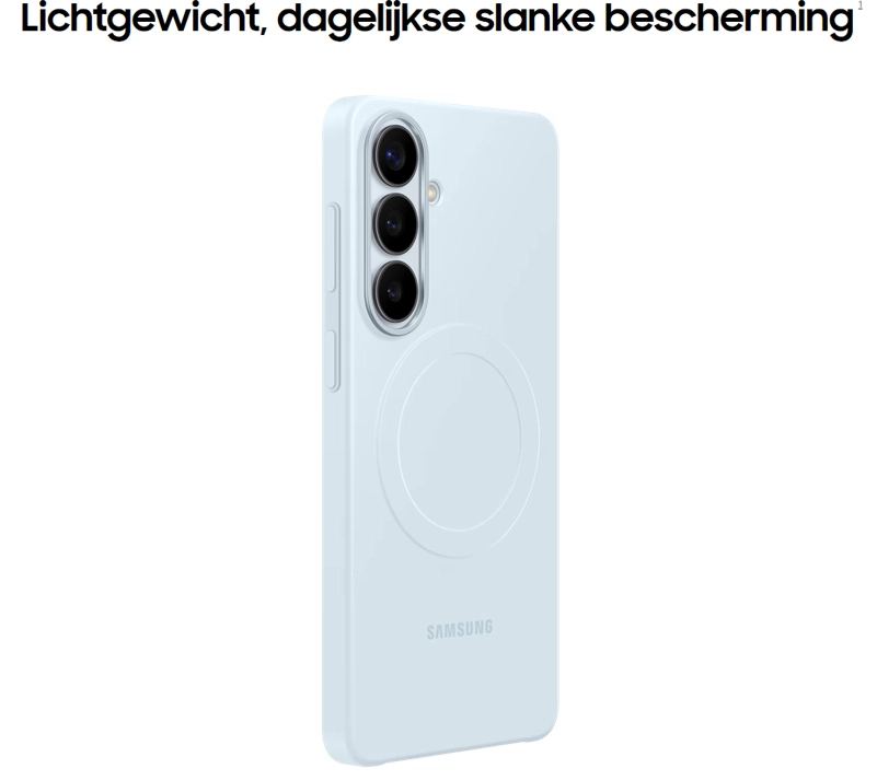 Origineel Samsung Galaxy S26 Plus Hoesje Slim Magnet Back Cover Lichtblauw afbeelding 3