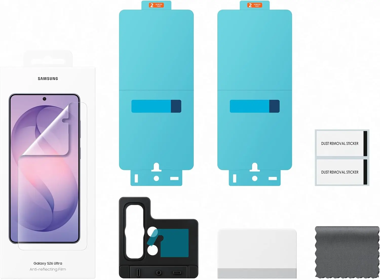 Originele Samsung Galaxy S26 Ultra Screen Protector Display Folie (2-Pack) afbeelding 5