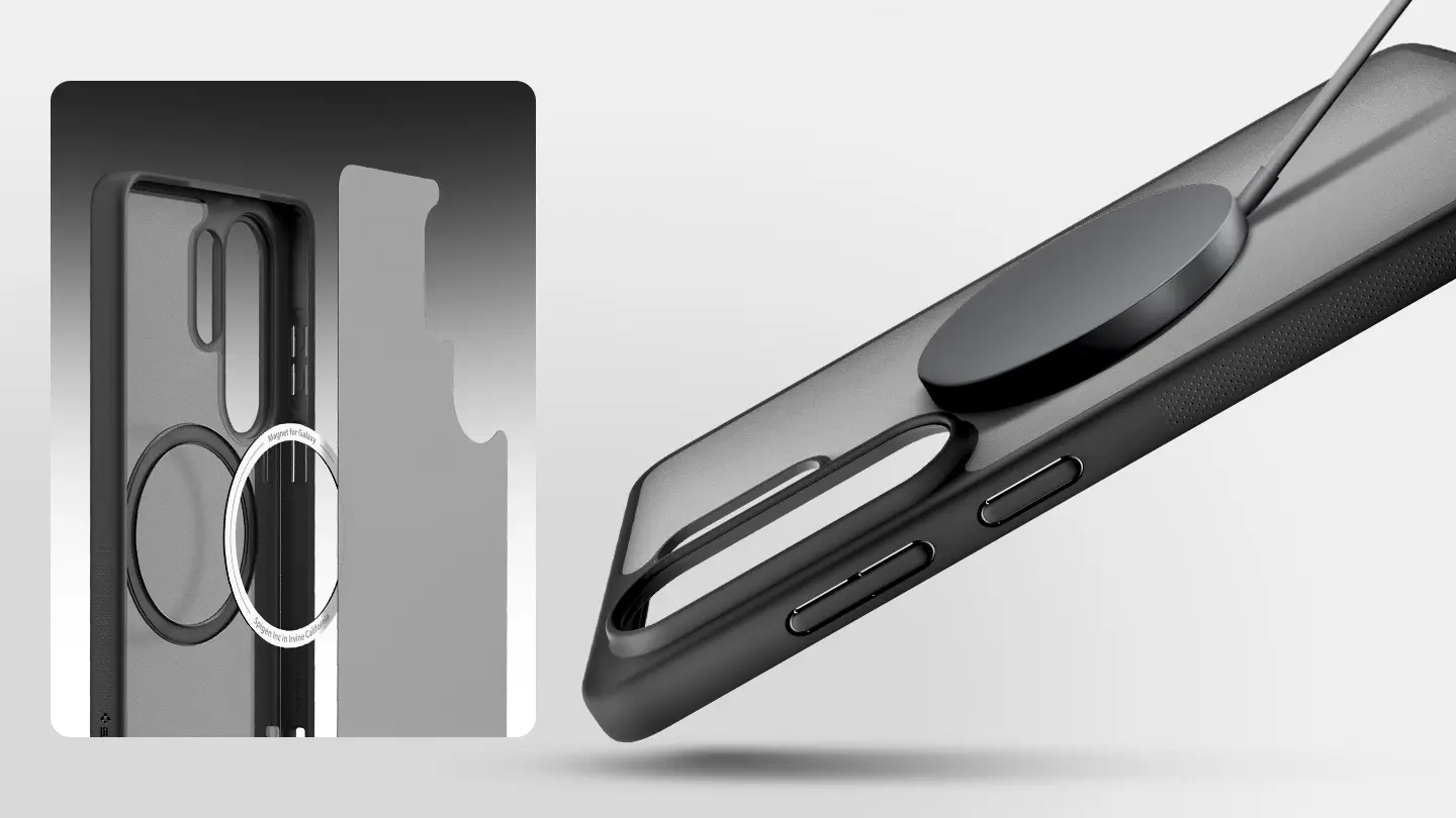 Spigen Capella Magnet Case Samsung Galaxy S26 Ultra Hoesje Back Cover Zwart afbeelding 7