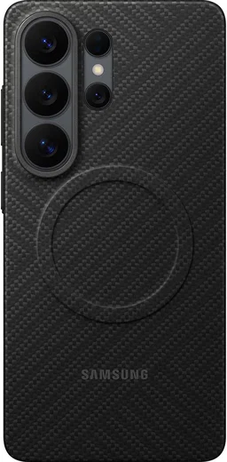 Origineel Samsung Galaxy S26 Ultra Hoesje Carbon Magnet Back Cover Zwart afbeelding 1